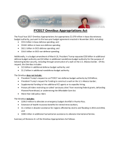 FY2017 Omnibus Appropriations Act - Agri