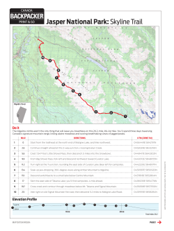 Jasper National Park:Skyline Trail