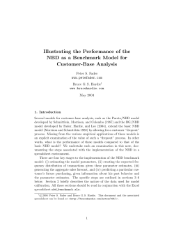 Illustrating the Performance of the NBD as a