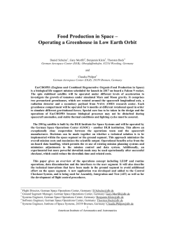Food Production in Space