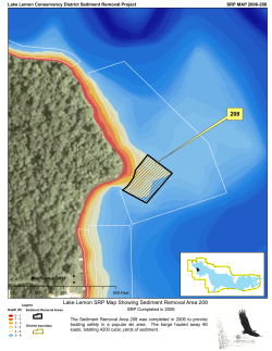 Lake Lemon SRP Map Showing Sediment Removal Area 208