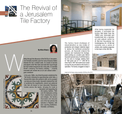 The Revival of a Jerusalem Tile Factory
