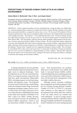 perceptions of moose-human conflicts