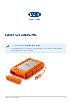Rugged RAID User Manual
