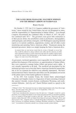 207 THE SAND CREEK MASSACRE: MATTHEW SIMPSON AND