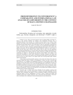 From Divergence to Convergence? A Comparative and International