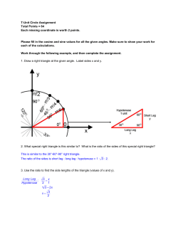 T-Unit Circle Assignment