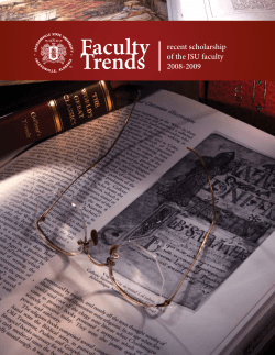 Faculty Trends - Jacksonville State University