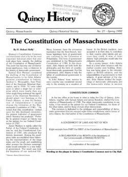The Constitution of Massachusetts