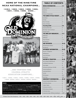 Media Guide - ODUSports.com