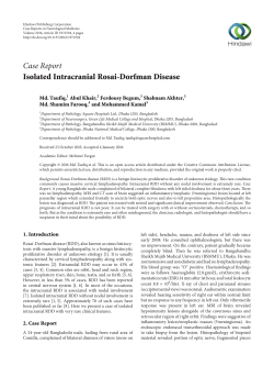 Isolated Intracranial Rosai