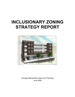 Inclusionary Zoning Strategy Report