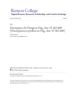 Discrepancy by Design in Virg., Aen. VI 562-600