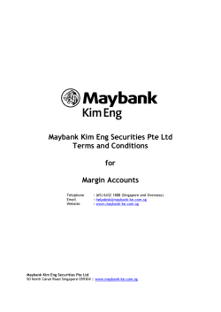 Terms and Conditions for Margin Accounts