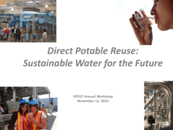 Direct Potable Reuse: Sustainable Water for the Future