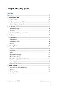 Navigation &ndash; Study guide - Coastguard Boating Education