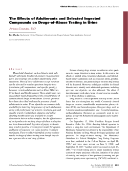 The Effects of Adulterants and Selected Ingested Compounds on