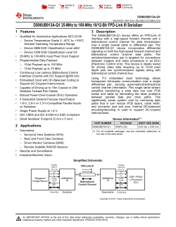 DS90UB913A-Q1 25-MHz to 100-MHz 10/12-Bit