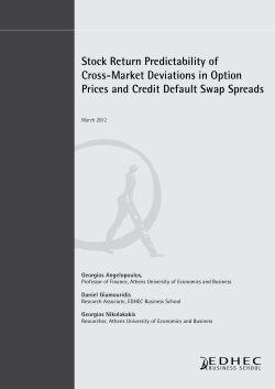 Stock Return Predictability of Cross