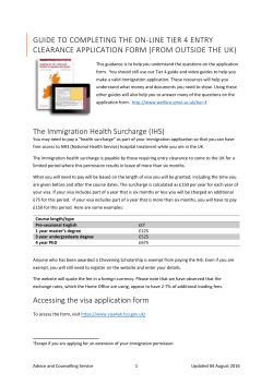 A specific guide to completing the online application form for