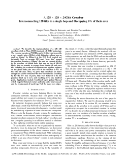 A 128 &times; 128 &times; 24Gb/s Crossbar Interconnecting 128 - FORTH-ICS