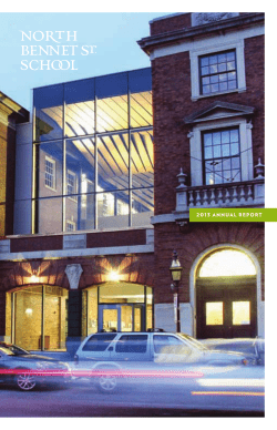 FY 2013 - North Bennet Street School