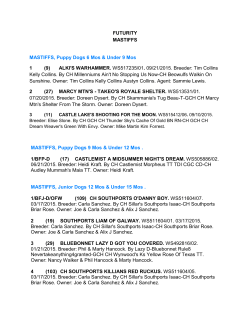 to view full results - Mastiff Club Of America