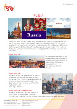 russia - BRV HOLIDAYS