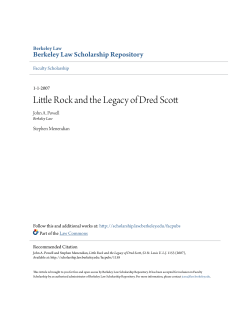 Little Rock and the Legacy of Dred Scott