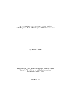Pilgrims in the Labyrinth: Auto-Didactic Utopian Interiority in the