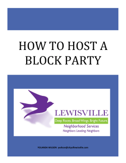 How to host a block party
