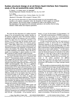 Sudden structural change at an air/binary liquid interface