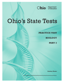 Ohio`s State Tests - Ohio Assessment Systems