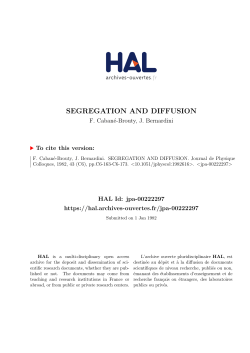 segregation and diffusion