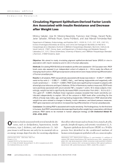 Circulating Pigment Epithelium-Derived Factor Levels Are - Zen-Bio