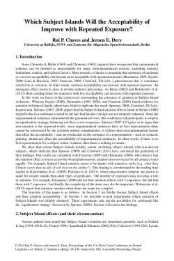 complete paper - Cascadilla Proceedings Project