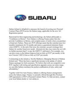 PDF - Subaru Ireland