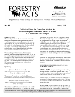 Guide for Using the Oven-Dry Method for Determining the Moisture