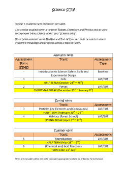 Science - New Park High School