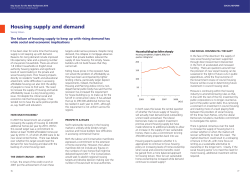 Housing supply and demand