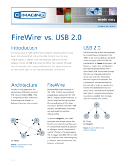 FireWire&reg; vs. USB 2.0