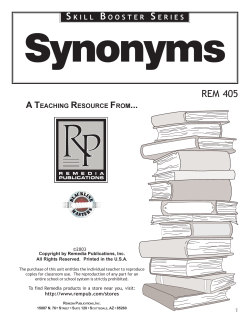 SYNONYMS - Education Station