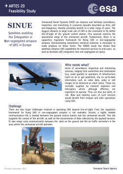 ARTES 20 Feasibility Study