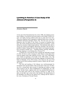 Lynching in America: A Case Study of Ed Johnson