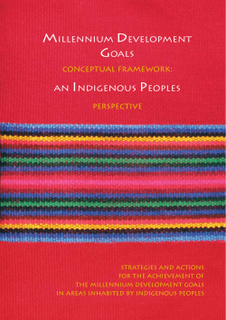 millennium development goals an indigenous peoples
