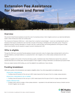 Financial assistance for new residential extensions