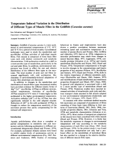 Temperature Induced Variation in the Distribution of Different Types