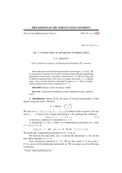On a conjecture in bivariate interpolation