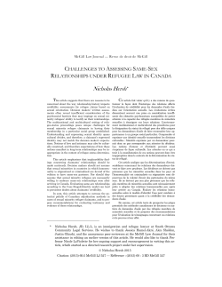 Challenges to Assessing Same-Sex