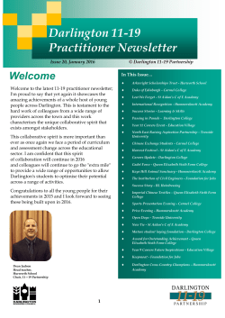 Practitioner newsletter 20 - Darlington Borough Council